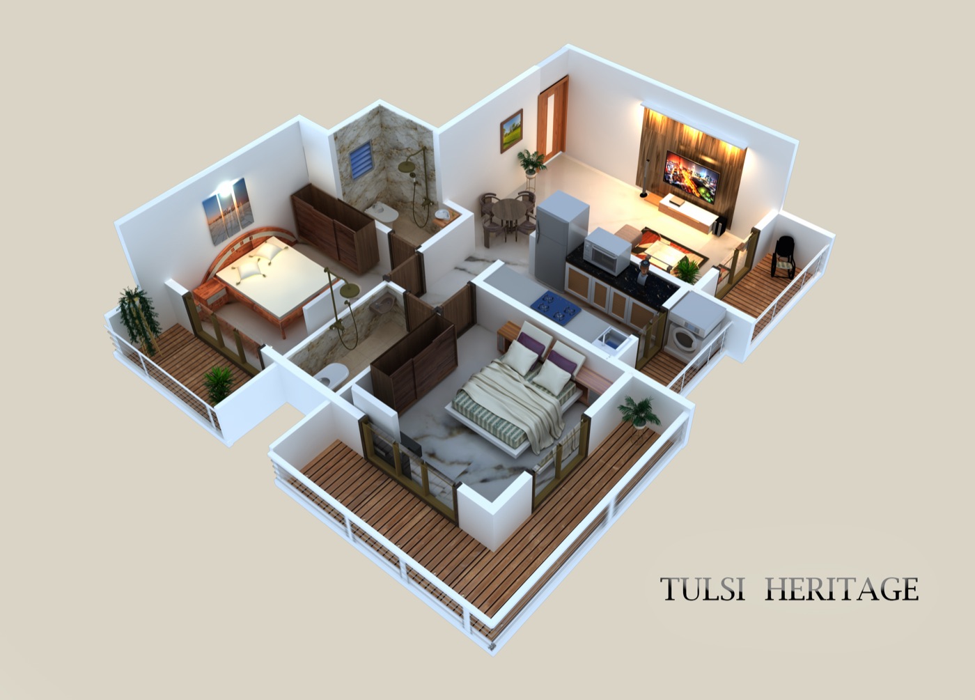 Spacious Living Room